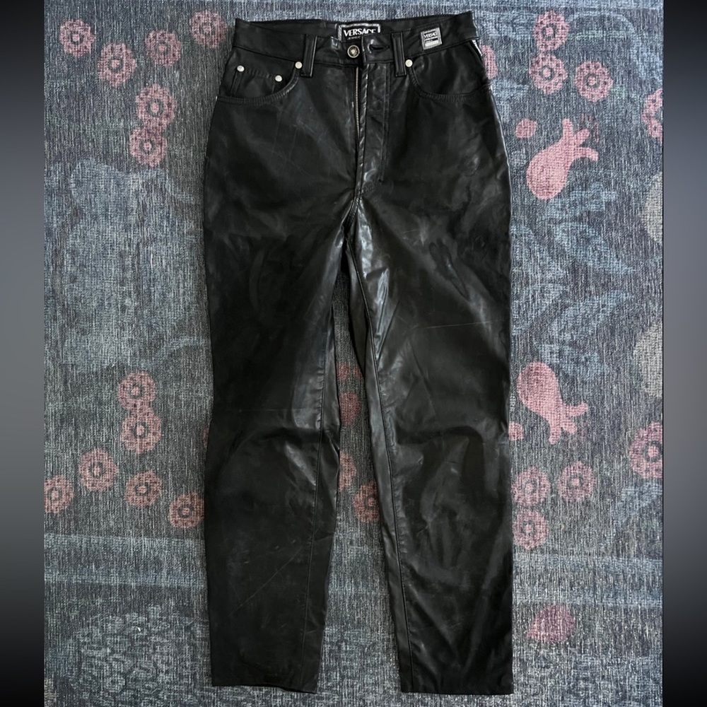 Versace Leather Style Pant